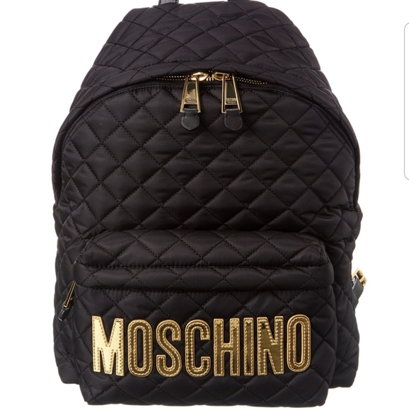 MOSCHINO UNISEX QUILTED LOGO BACKPACK
